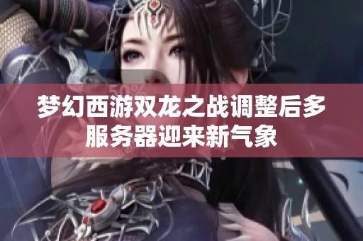 夢(mèng)幻西游雙龍之戰(zhàn)調(diào)整后多服務(wù)器迎來新氣象