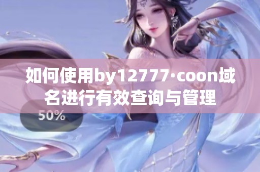 如何使用by12777·coon域名進(jìn)行有效查詢與管理