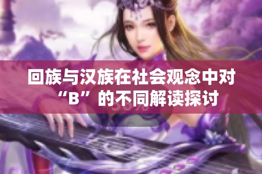 回族與漢族在社會觀念中對“B”的不同解讀探討