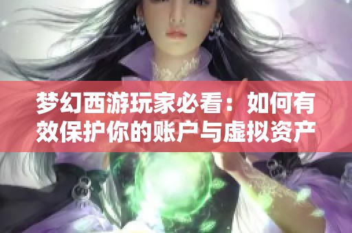 夢幻西游玩家必看：如何有效保護(hù)你的賬戶與虛擬資產(chǎn)安全