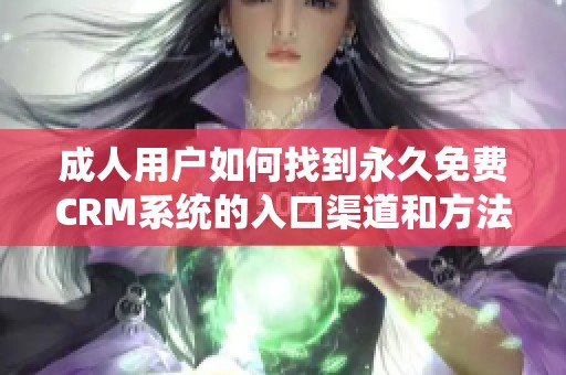 成人用戶如何找到永久免費CRM系統(tǒng)的入口渠道和方法揭秘