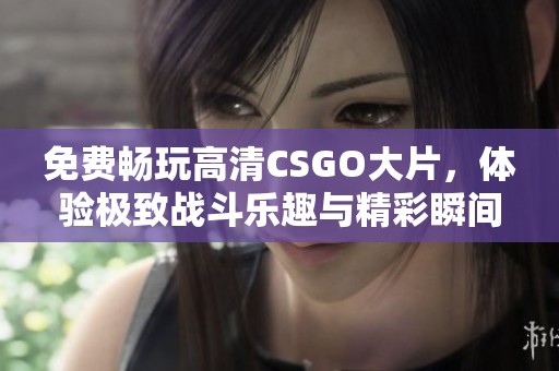 免費暢玩高清CSGO大片，體驗極致戰(zhàn)斗樂趣與精彩瞬間！